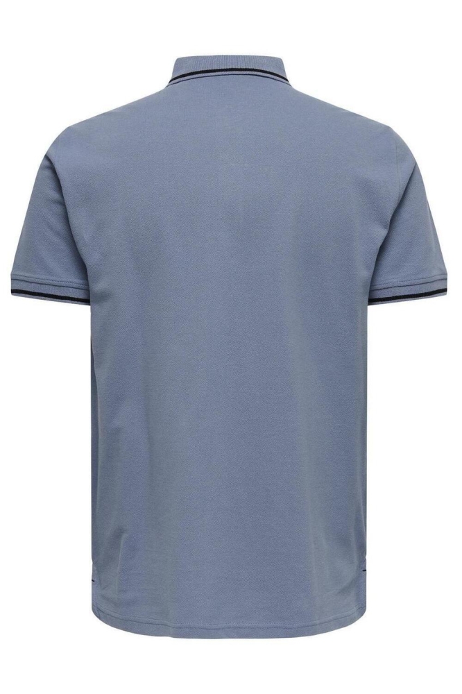 ONSFLETCHER LIFE SLIM SS POLO NOOS 22024827 FLINT STONE